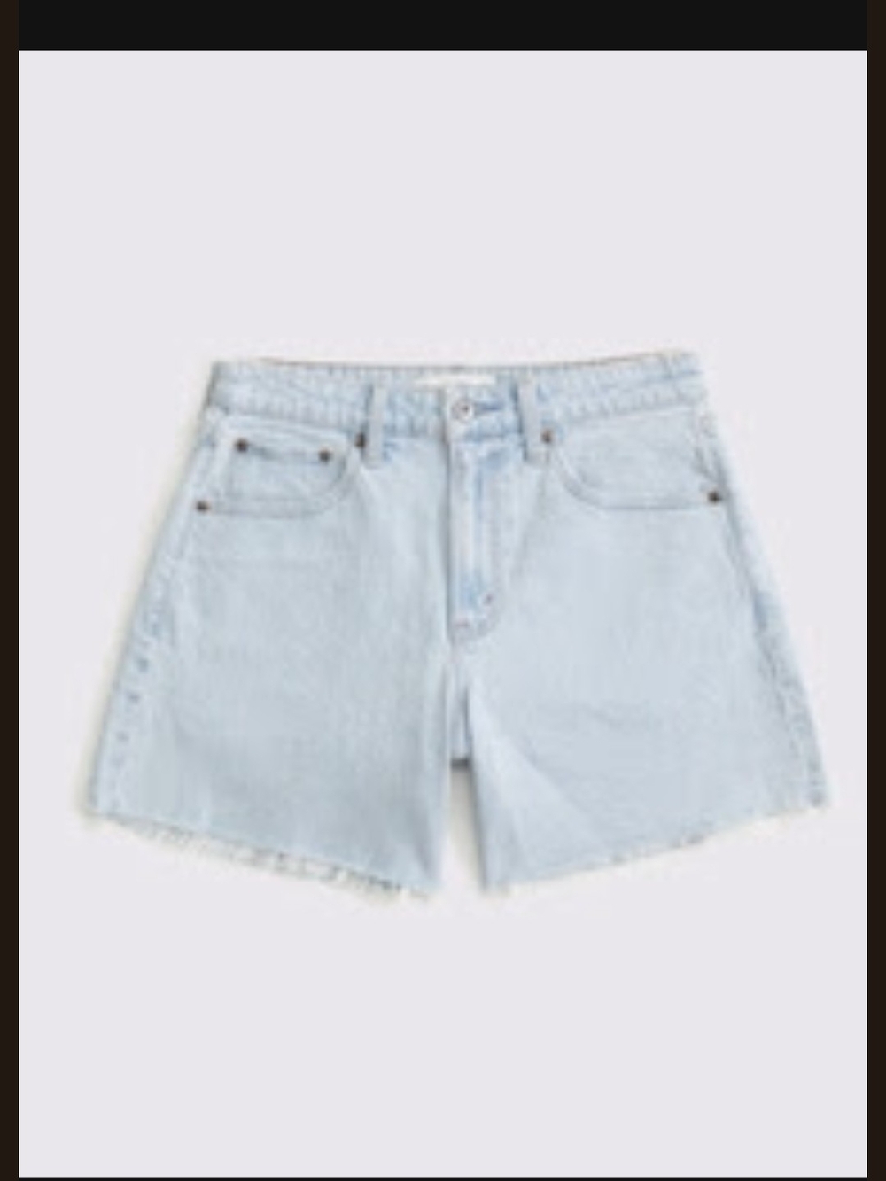 Abercrombie & Fitch Light Blue Denim Cutoff Shorts